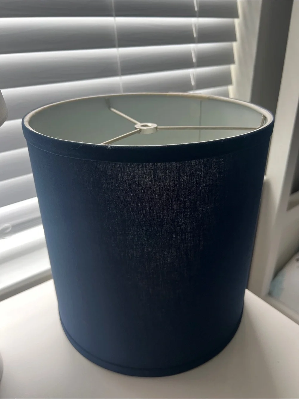 Pottery Barn Teen Navy Drum Lamp Shade - Classic Fabric Finish