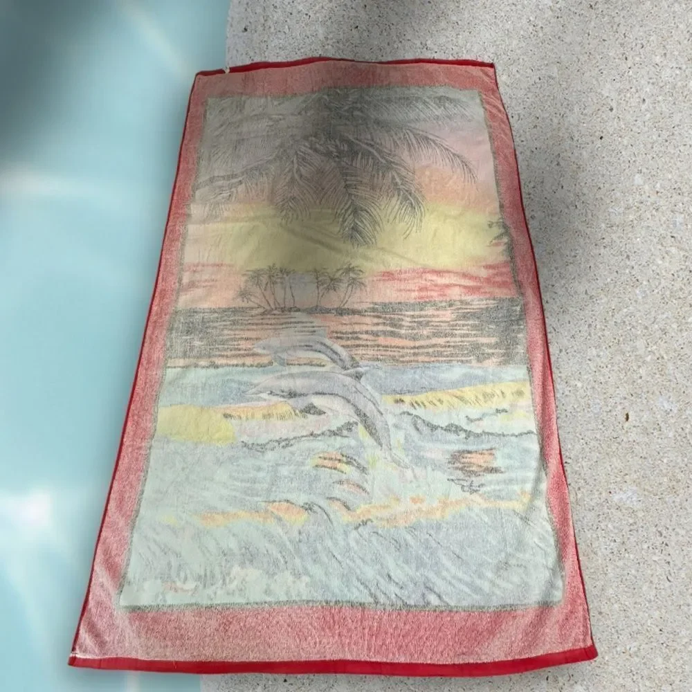 N/A palm vacation velour