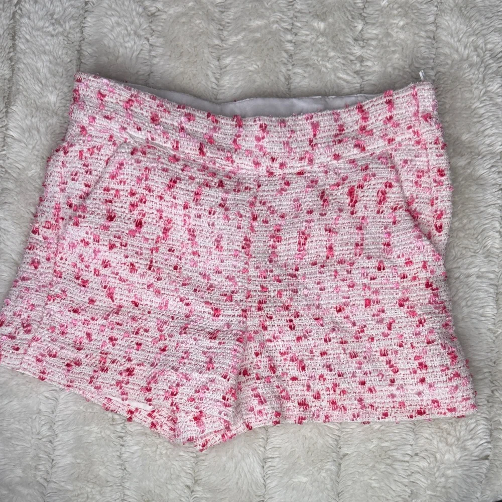 Janie and Jack Girls Pink Tweed Shorts 4