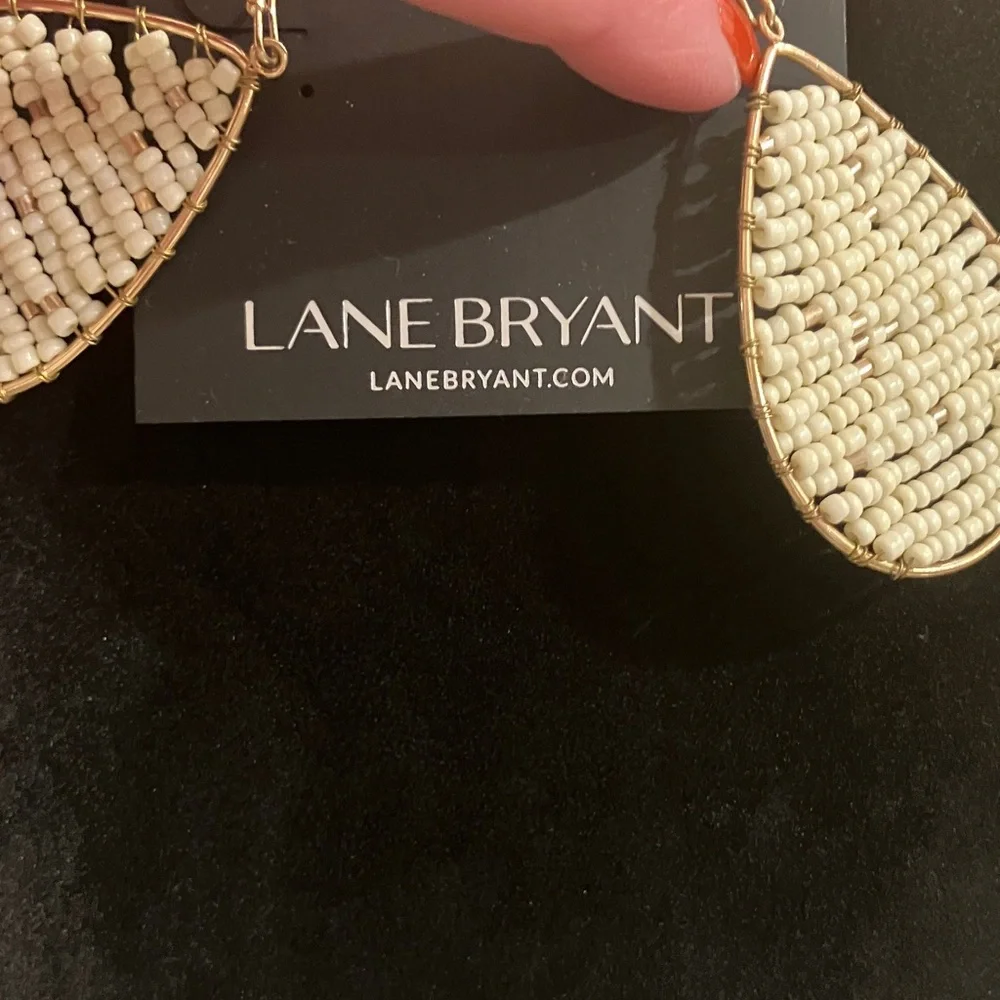 Lane Bryant woven card #teardropearrings