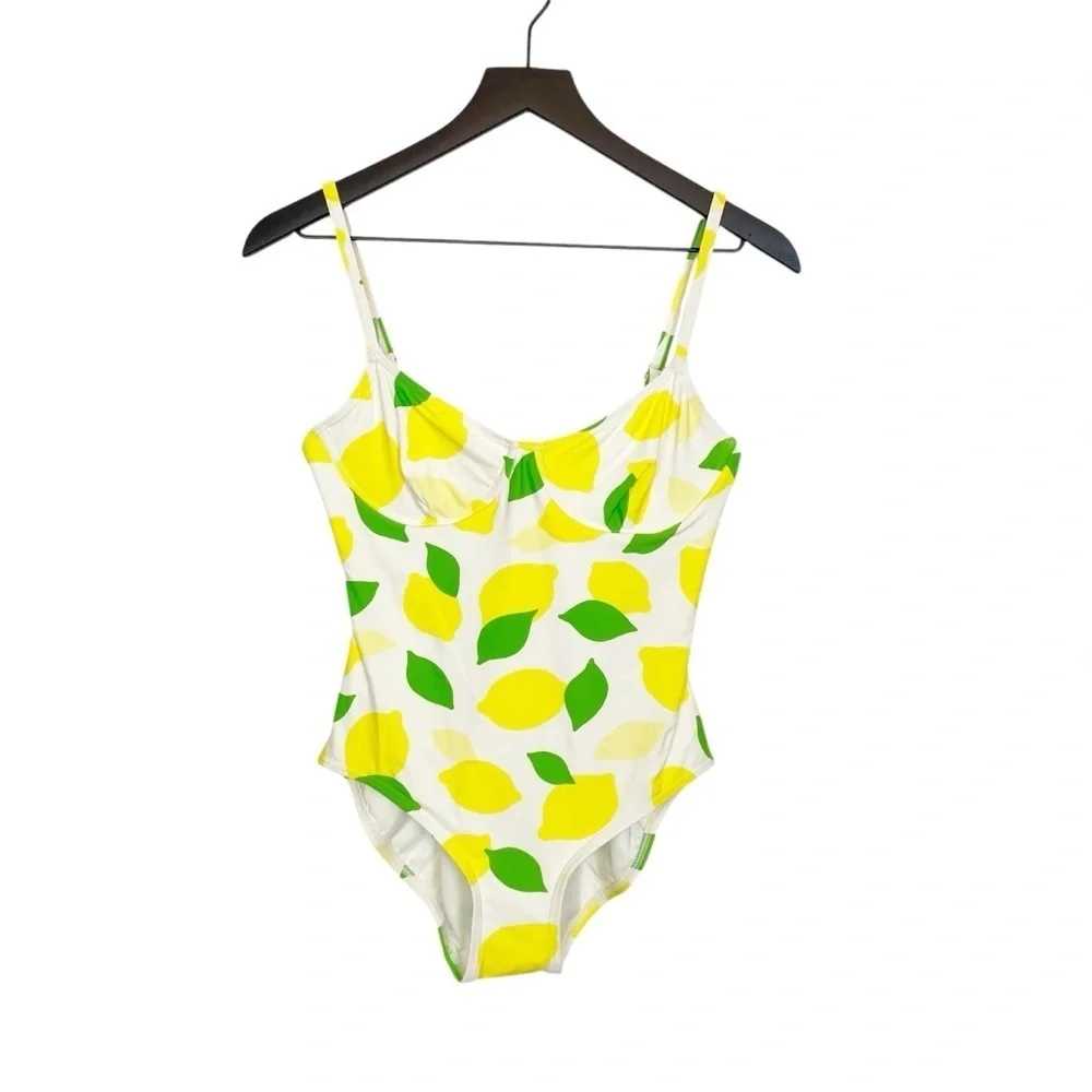 Kate Spade Lemon Print One Piece Swimsuit