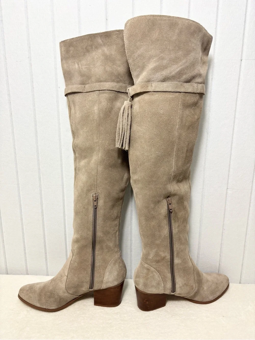 taupe suede