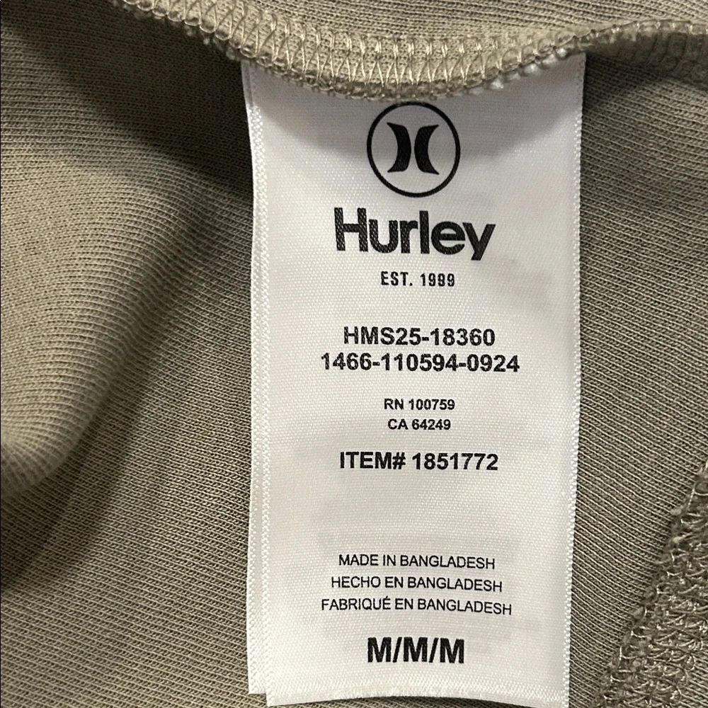Hurley olive green