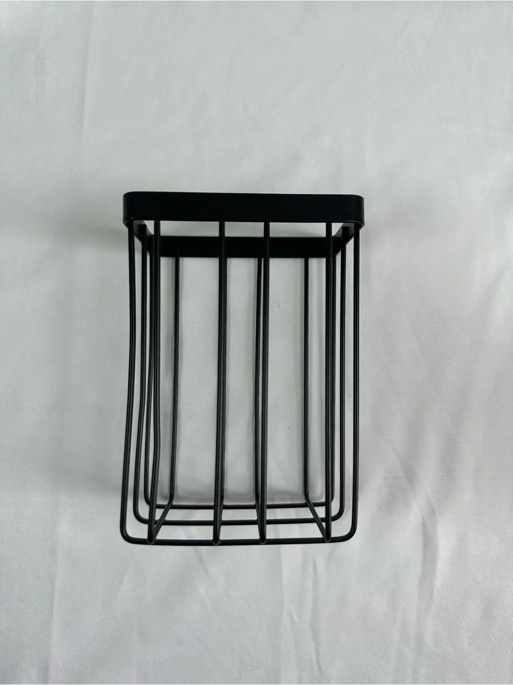 Small Black Metal Wire Wall Basket