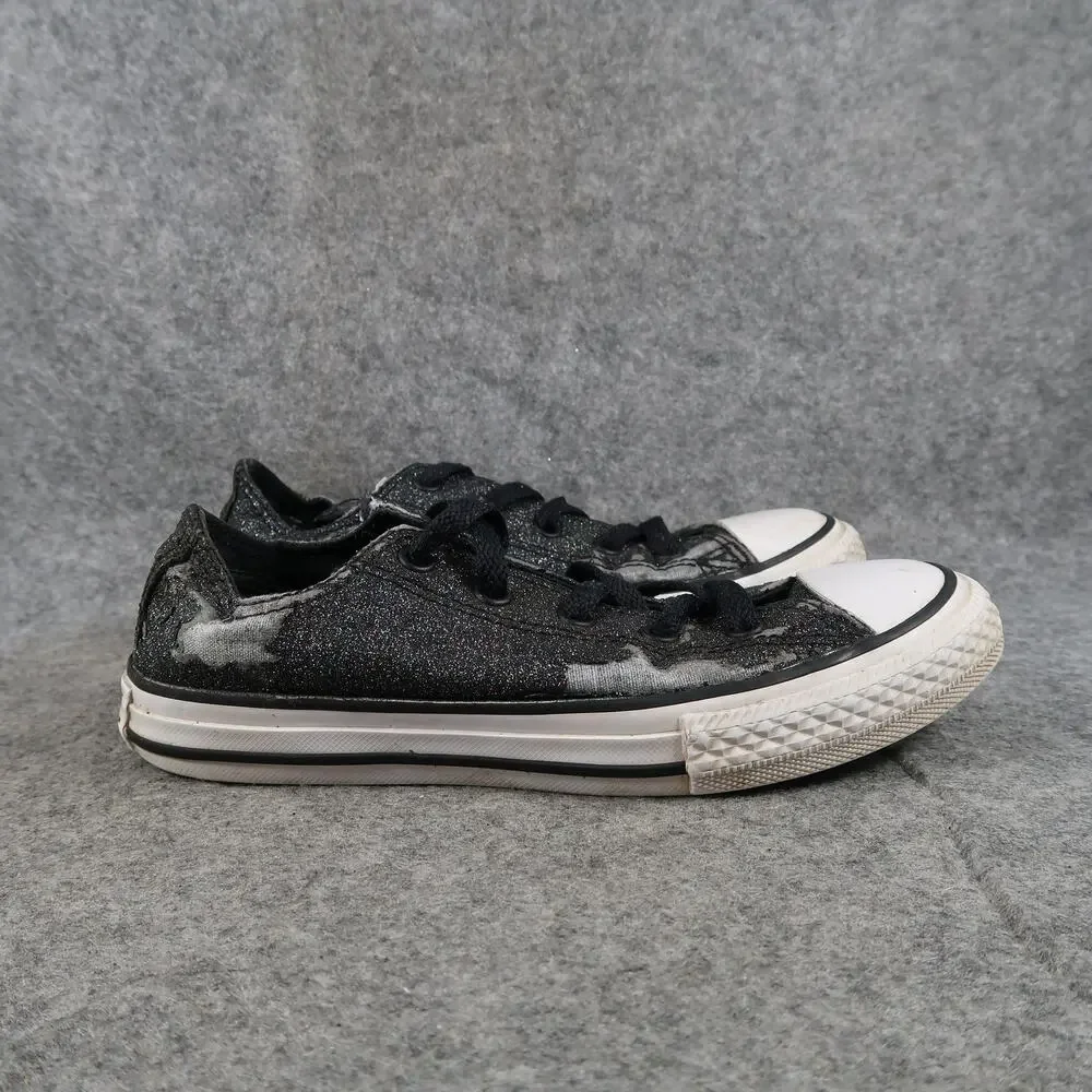 Converse Shoes Kids 2 Sneakers All Star Lace Up Casual Glitter Trainers Active