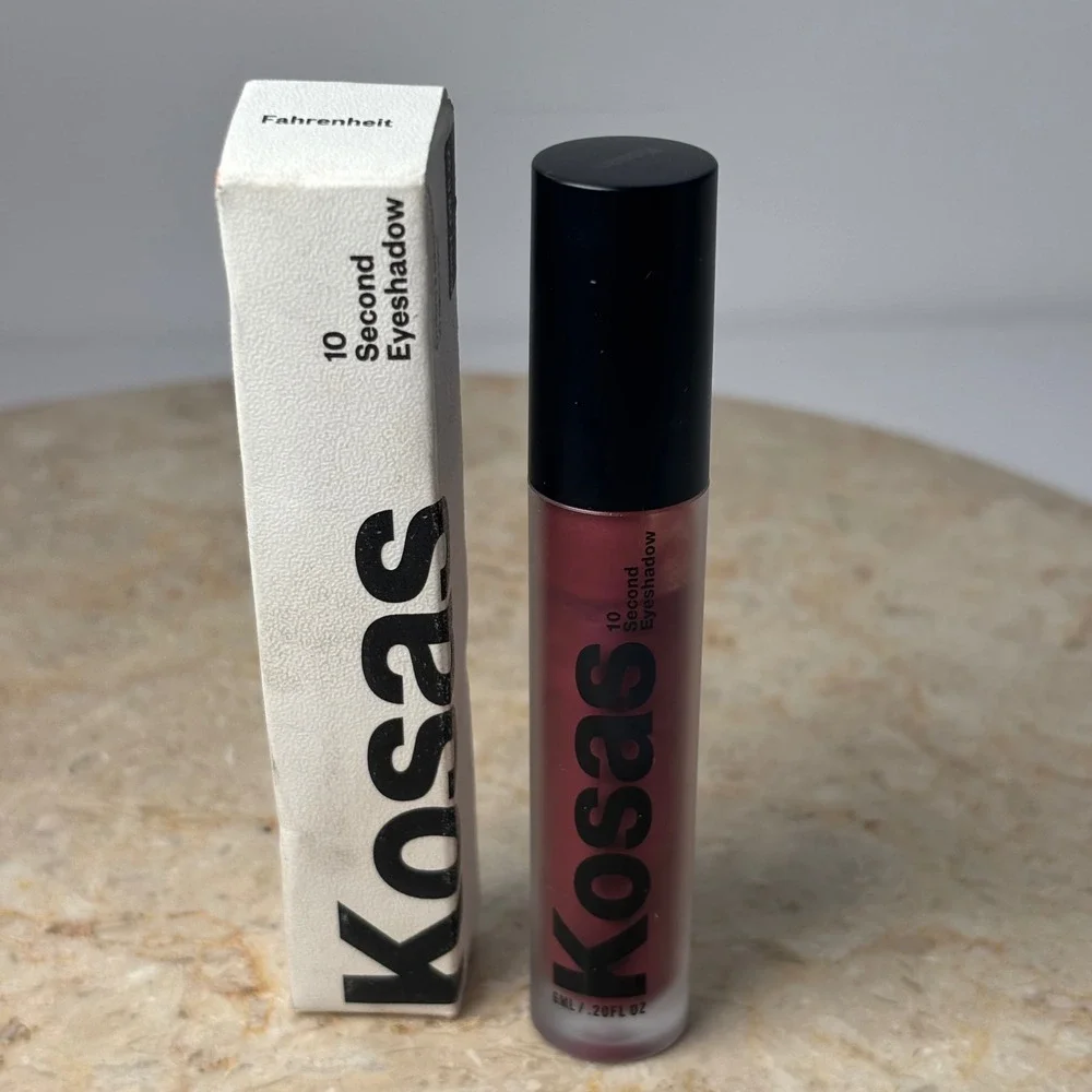Kosas 10 Second Eyeshadow 6ml Fahrenheit Burgundy Liquid DAMAGE‎