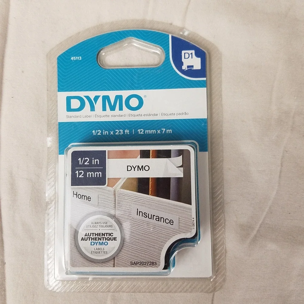 DYMO D1 Label Tape Unisex 1/2