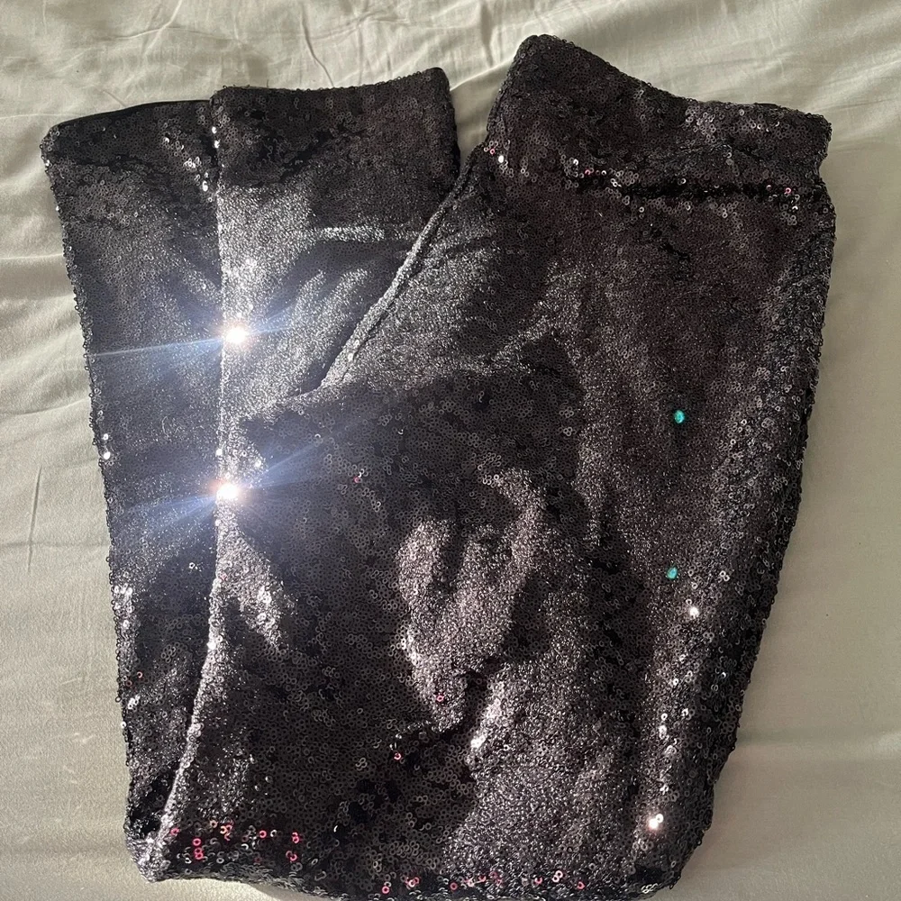 WD.NY Black Skinny Sequin Pants