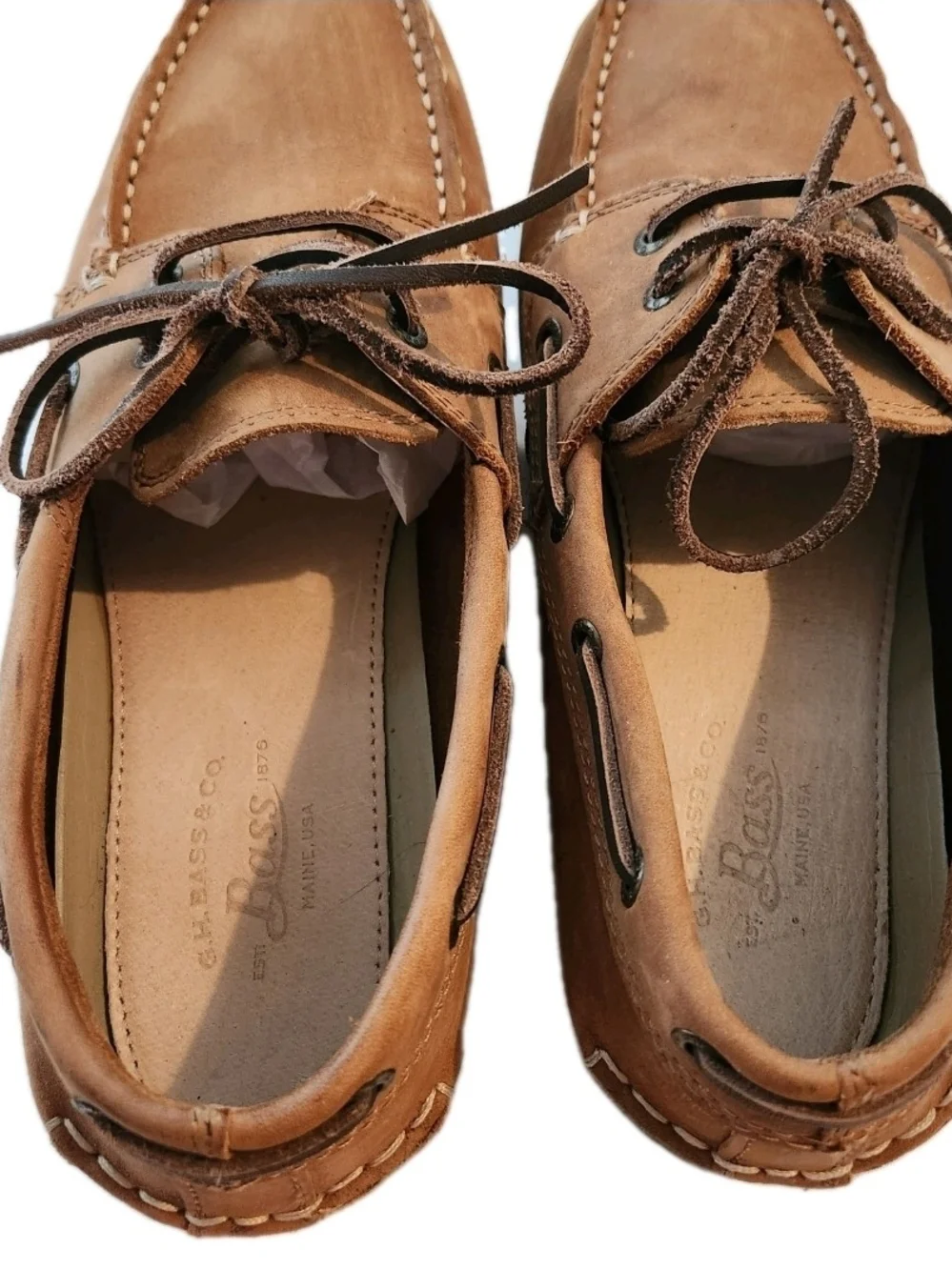 G.H. Bass & Co. tan suede