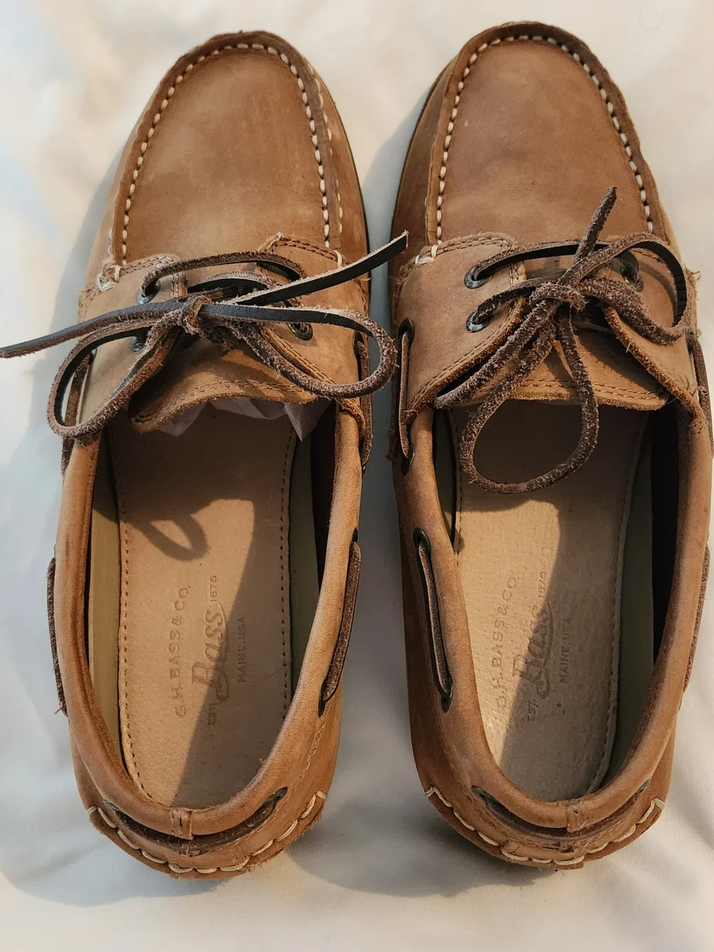 G.H. Bass & Co. tan suede