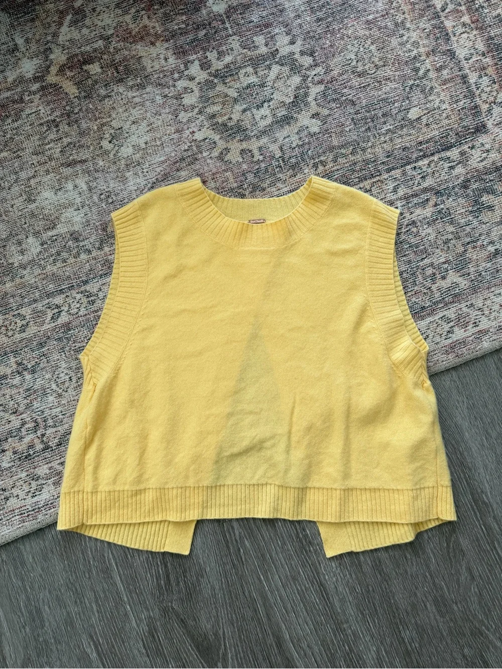 Free People Yellow Laurel Vest