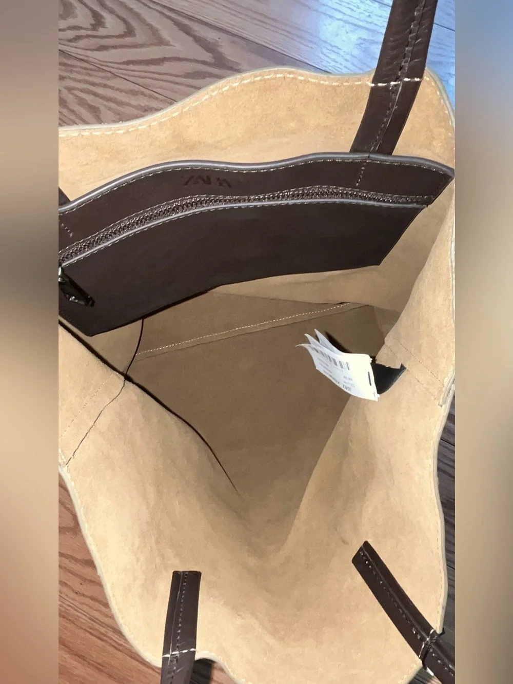 Zara bnwt cowhide