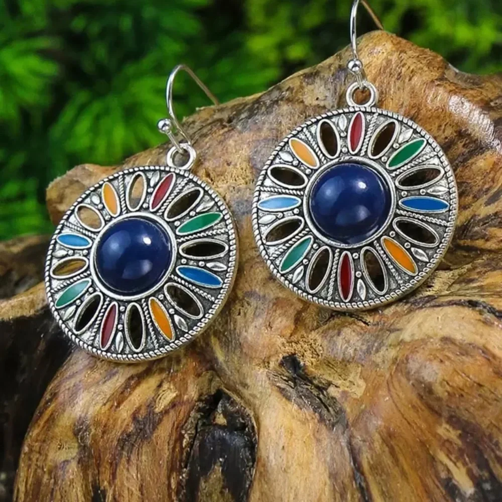 Fashion Jewelry disc colors boho