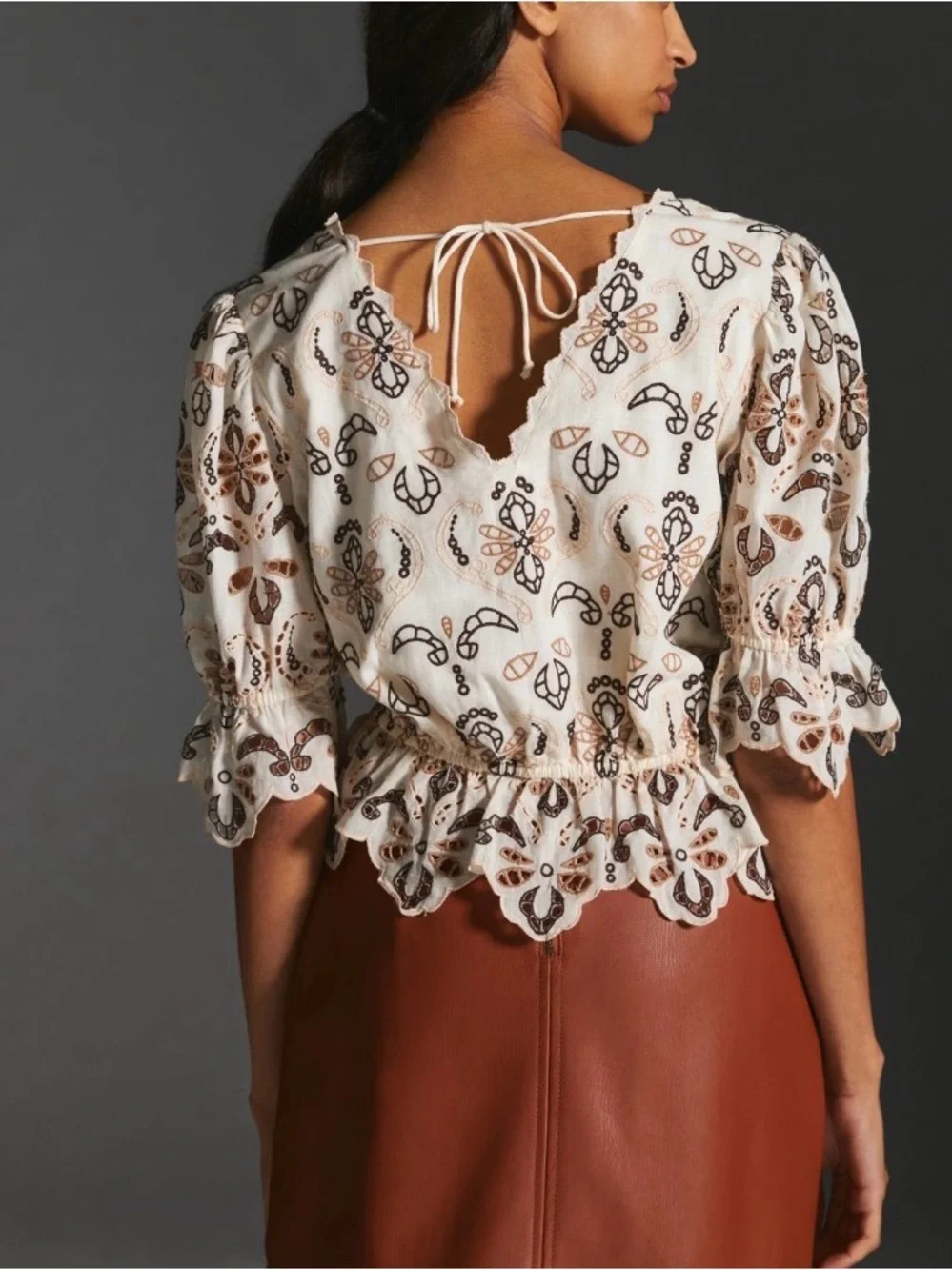 Anthropologie embroidered eyelet
