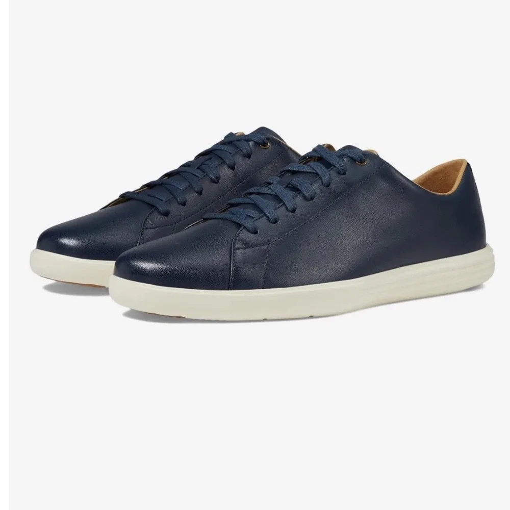 Cole Haan Grand Crosscourt II‎ Leather Navy Blue Casual Sneakers