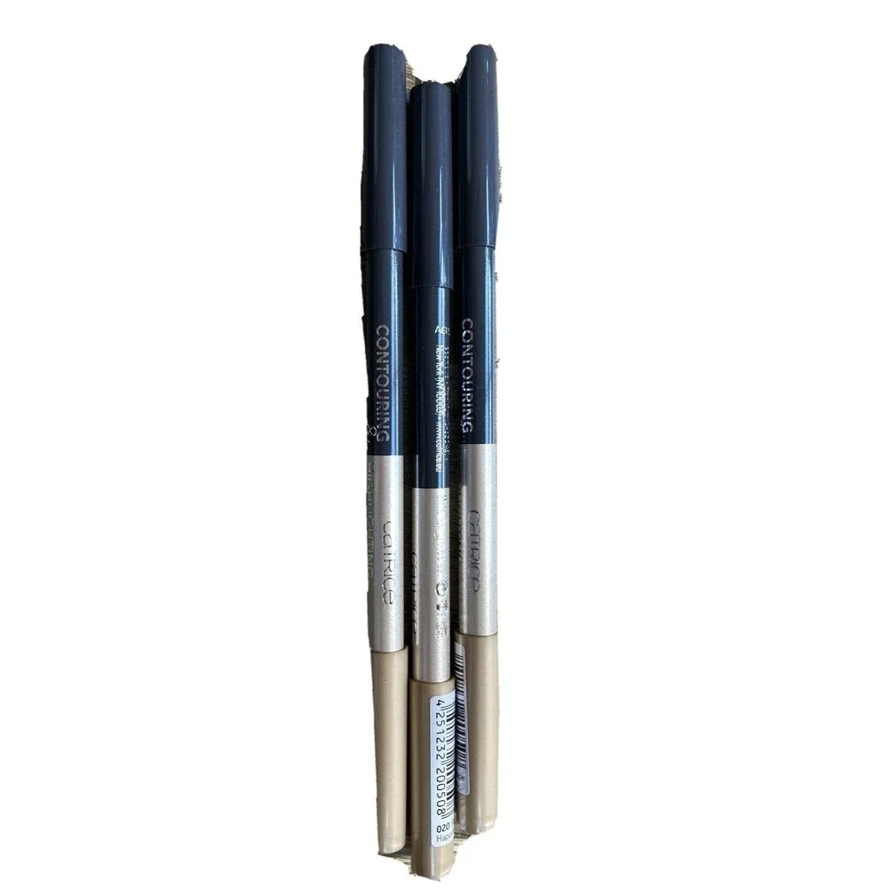 Catrice Contouring and Highlighting Duo Pencil Lot of 3 New Black Nude Make Up