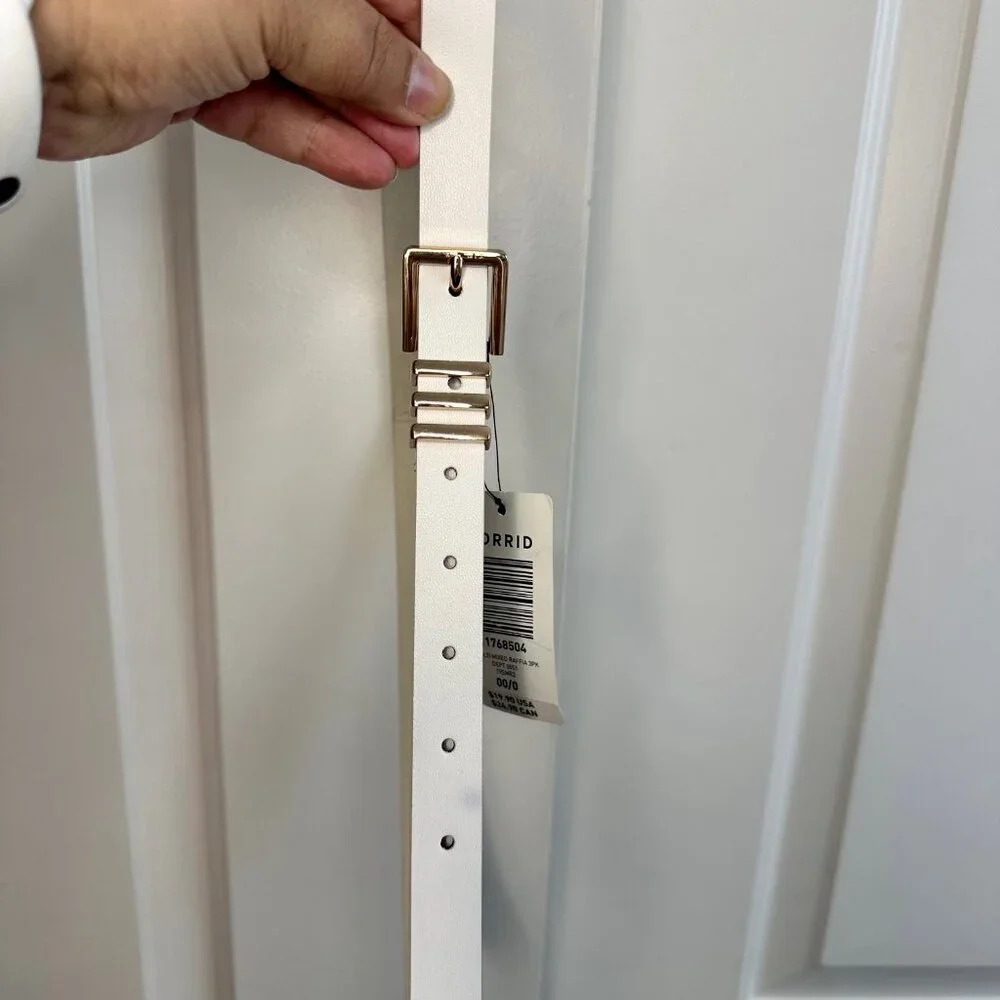 torrid white belt