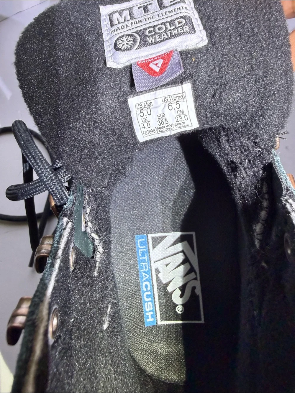Vans primaloft by use