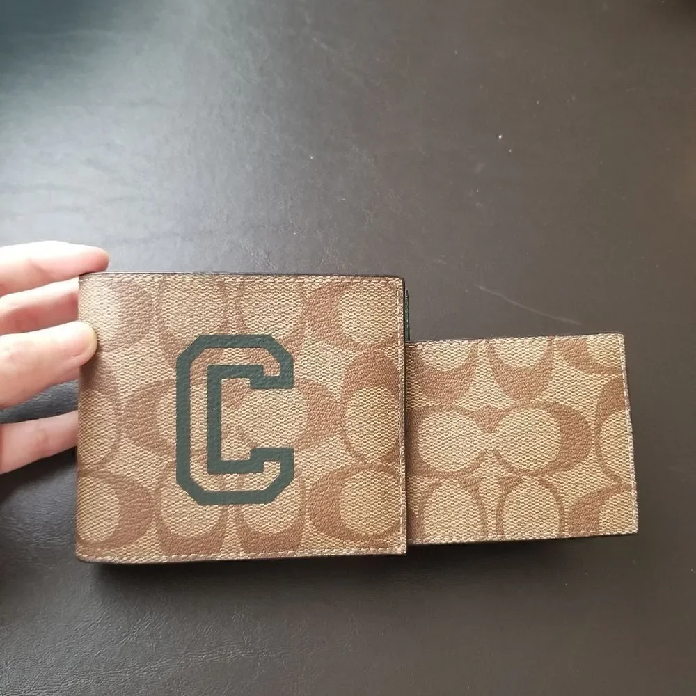 NWT Coach Men Wallet and Card Case