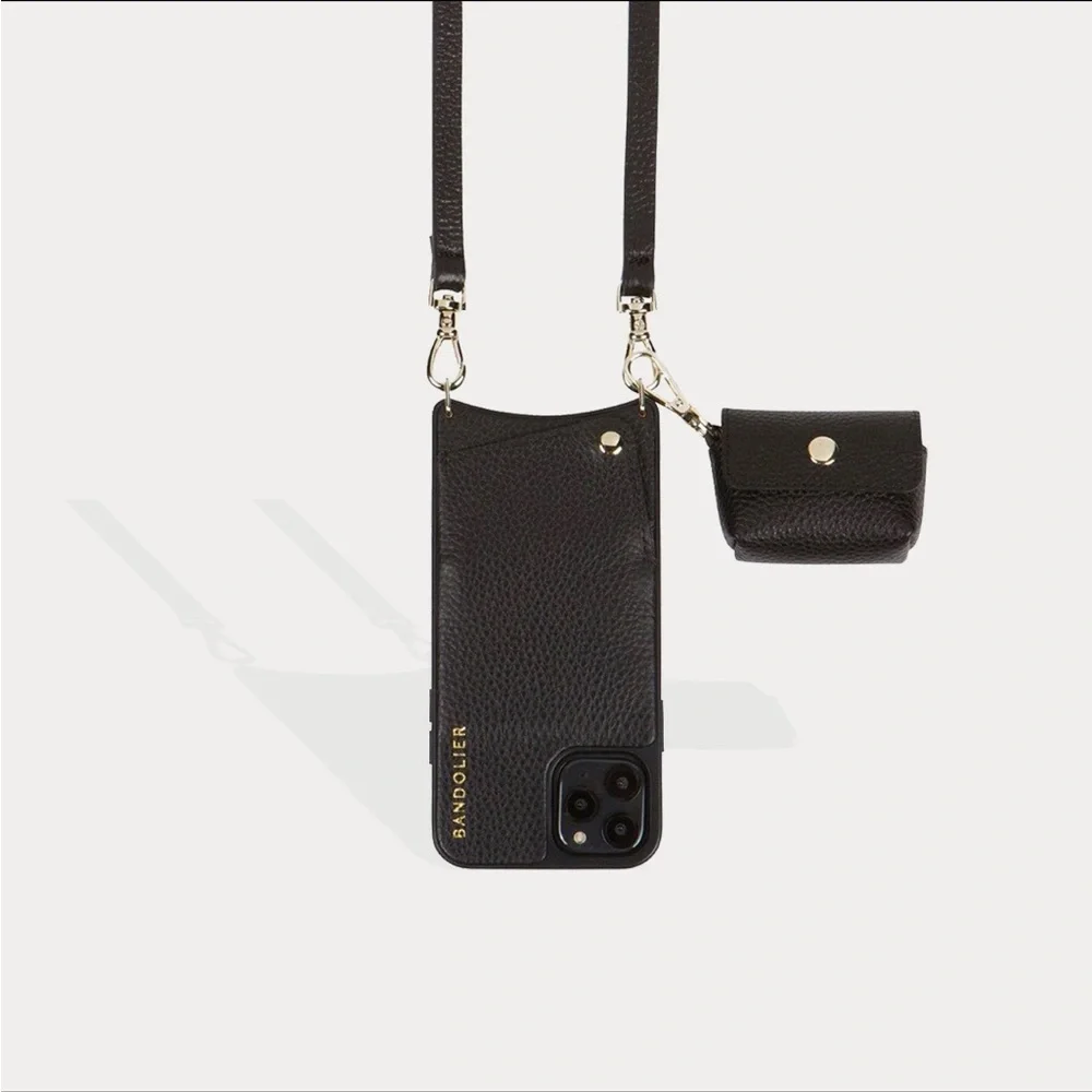Bandolier gold leather attachment