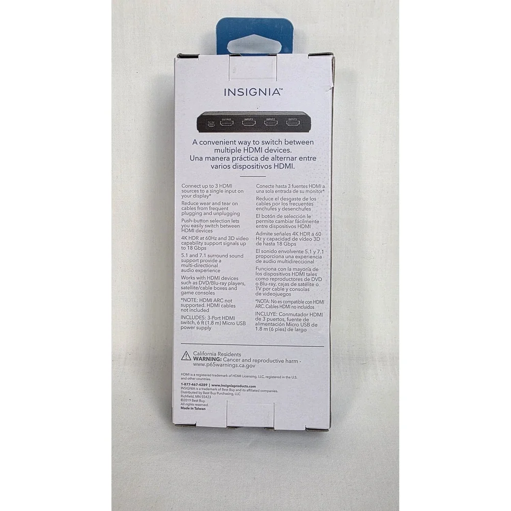 Insignia input switcher 18