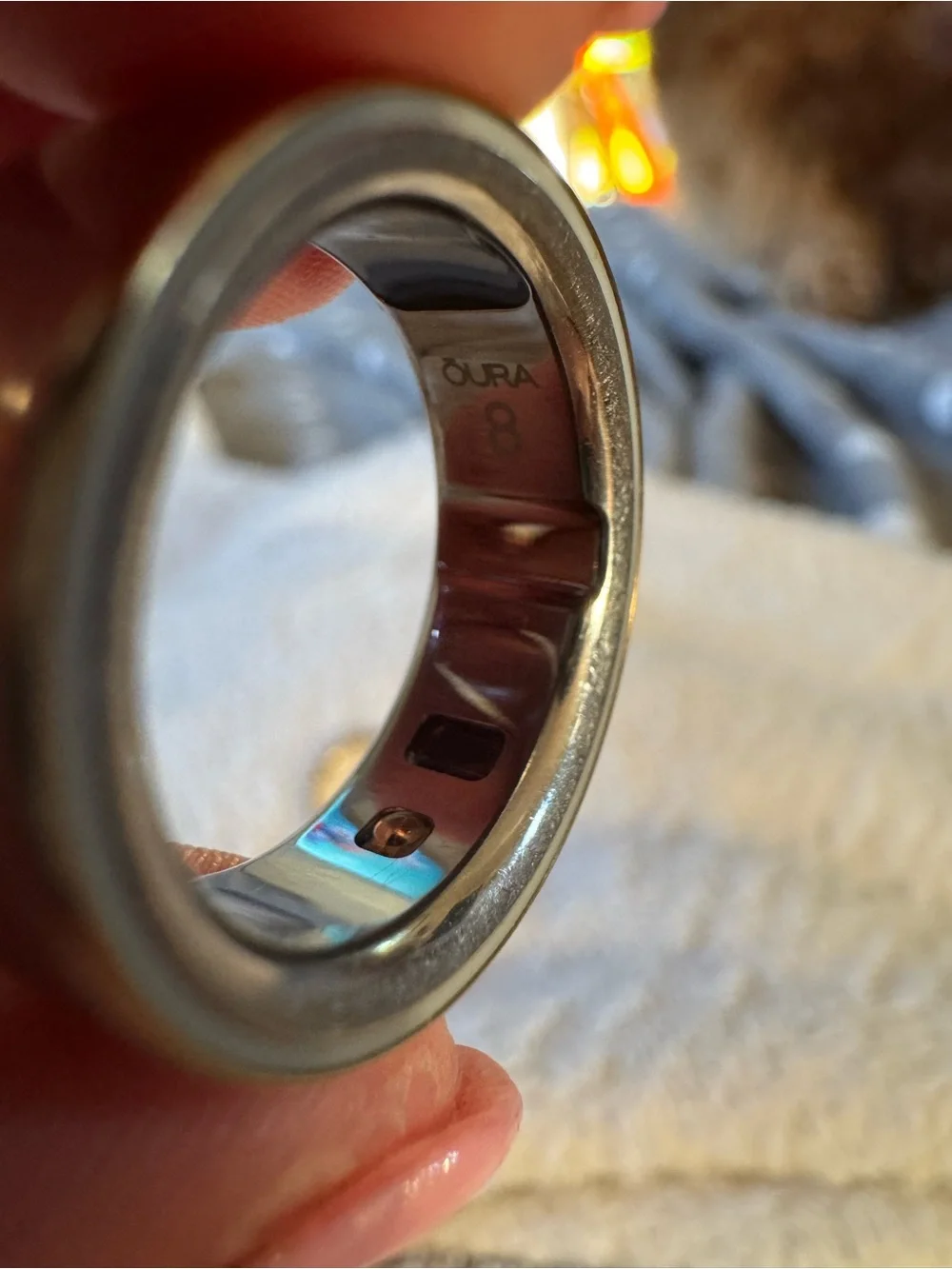 Oura size charger show