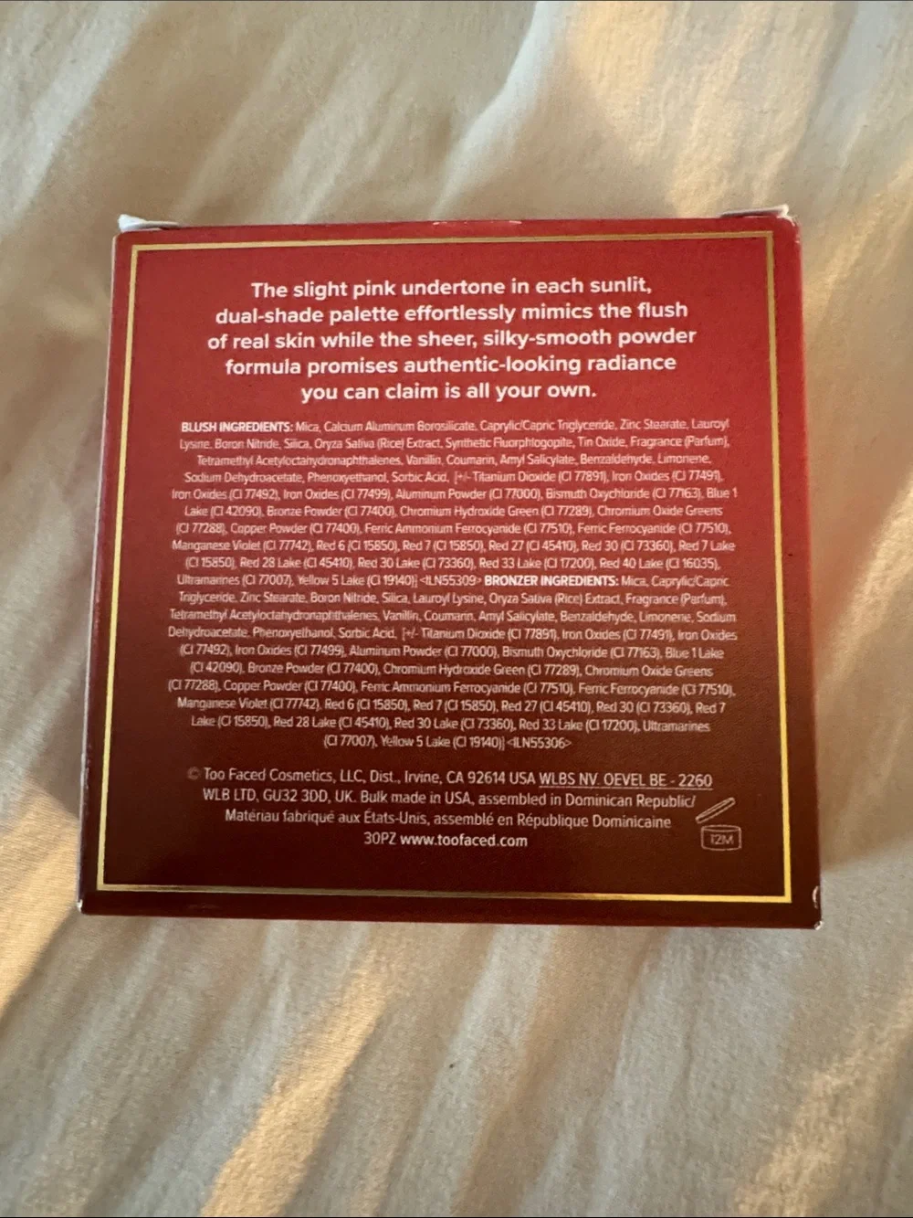 Too Faced compact box