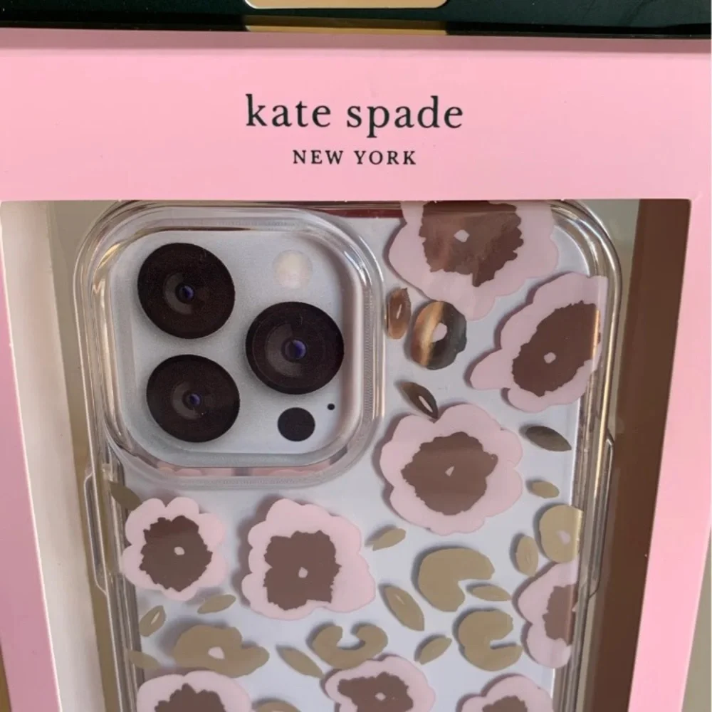 kate spade clear pink mirrored