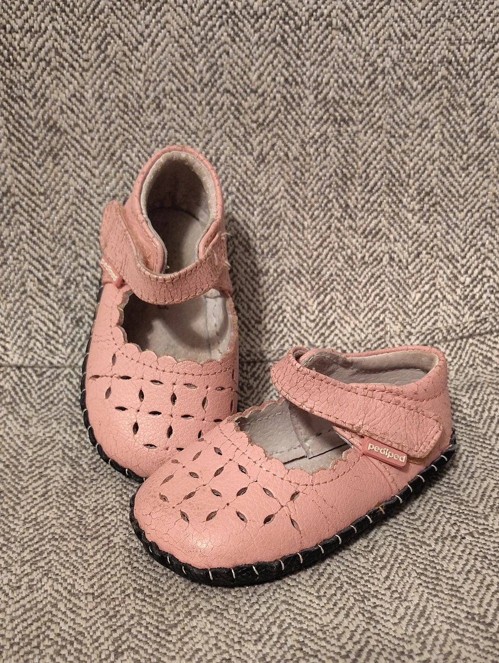 Pedipeds Pink Leather Loafer Shoe