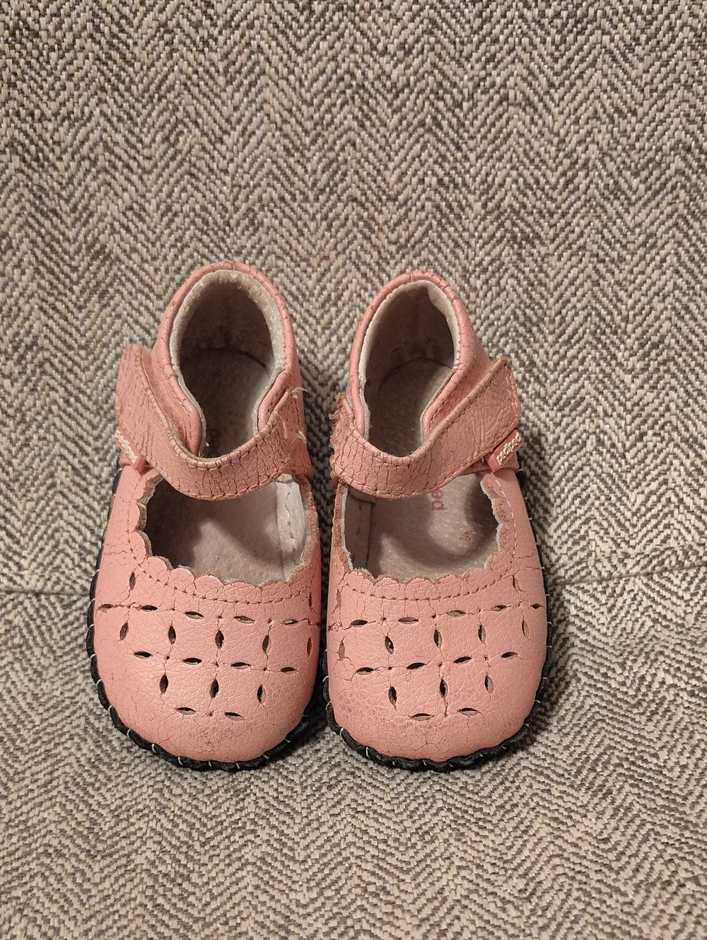 pediped pink leather