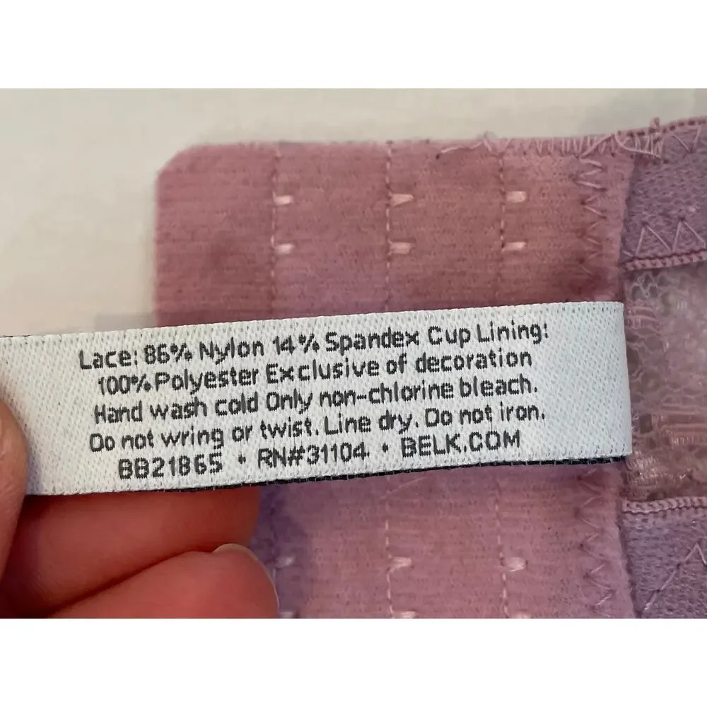 Parisian Intimates convertible lavender strap