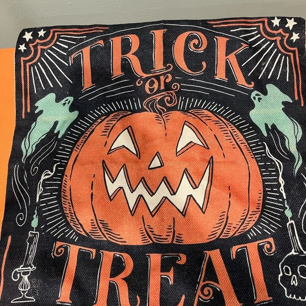 6/$25 Halloween Trick or Treat Pillow Cover