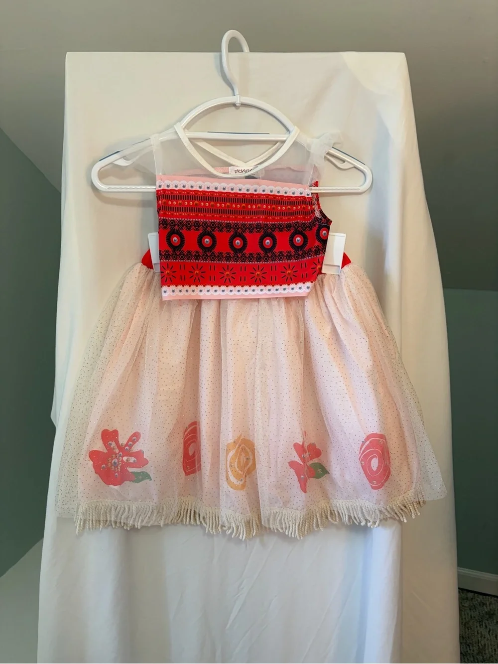NWOT Hawaiian Princess Moana inspired girls dress size 5/6Y