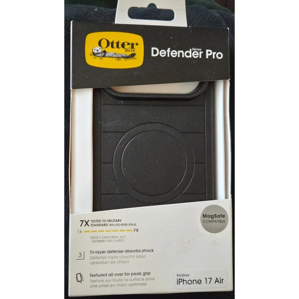OtterBox Defender Series Pro Case for iPhone 17 Air Black MagSafe Rugged Cover