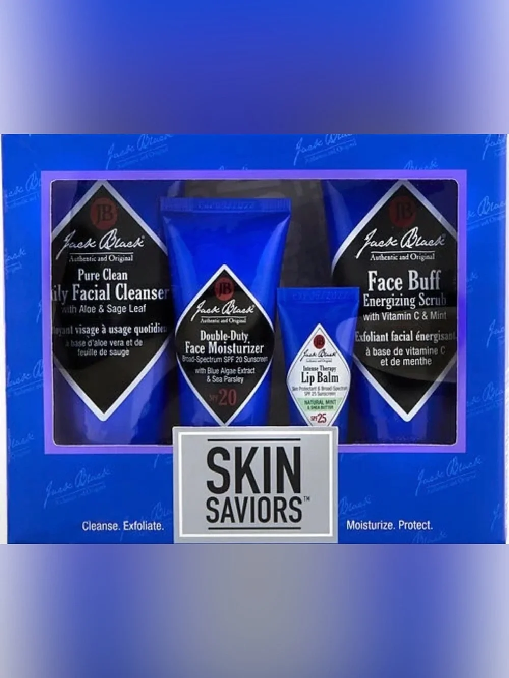 Blue Men’s Grooming Moisturizer & Facial Care Set