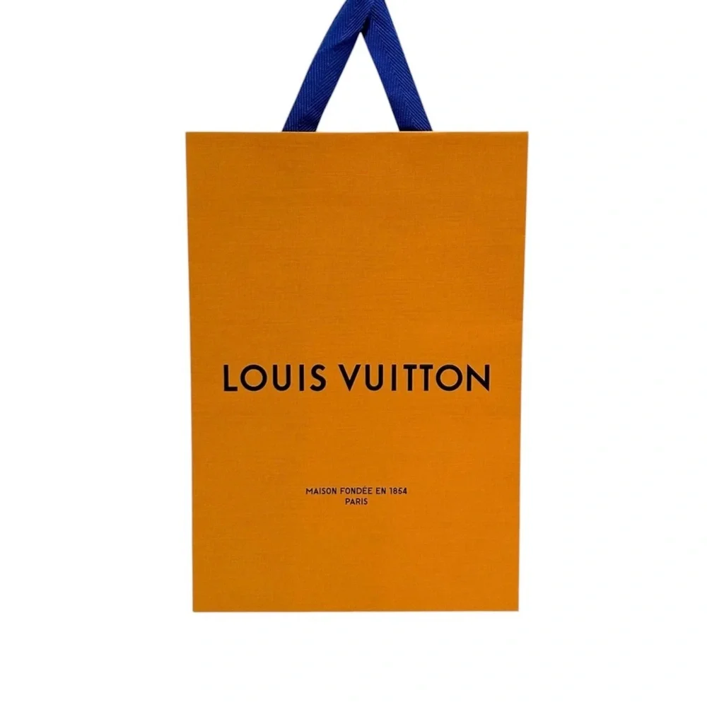 AUTHENTIC LOUIS VUITTON Gift bag Luxury Designer Presentation Orange Blue