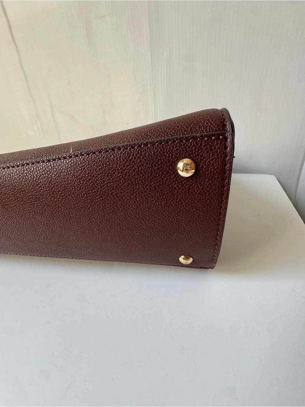 Nine West gold strap satchel