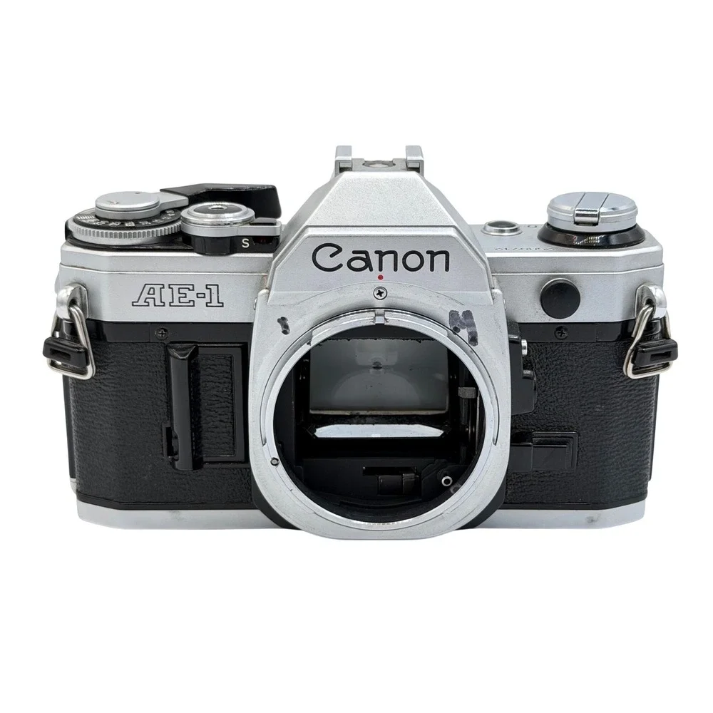 Canon AE-1 35mm Film SLR Camera Body Silver Black Vintage Serial 2580712