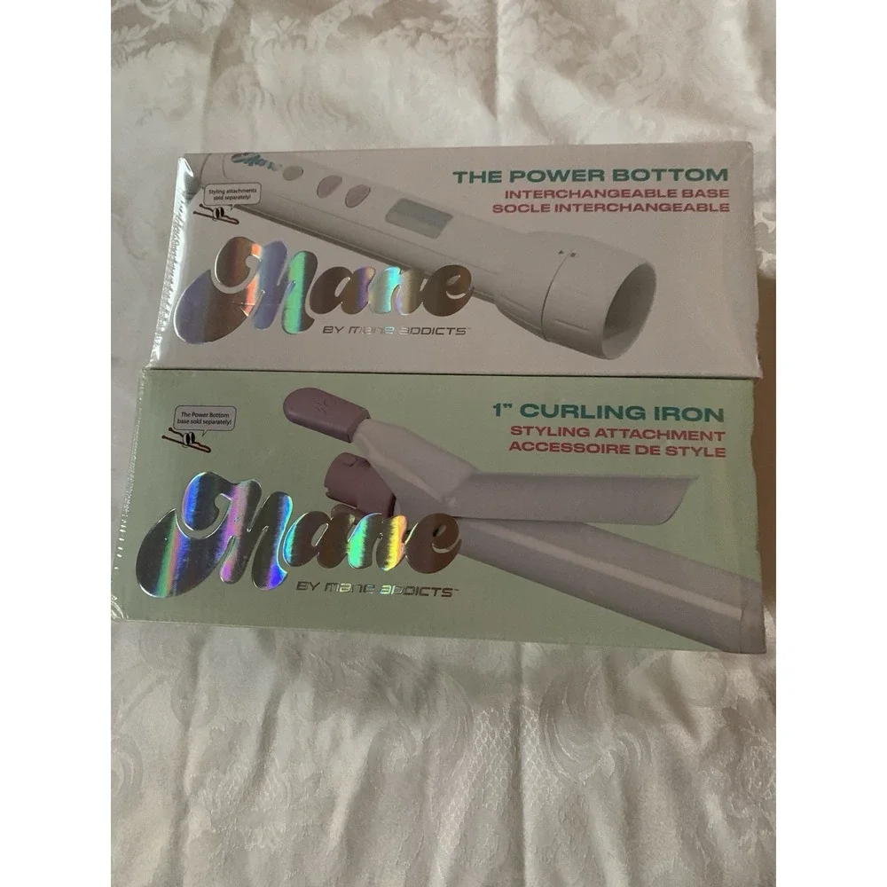 Mane Addicts Power Bottom and 1 Inch Curling Iron‎ Styling Attachment