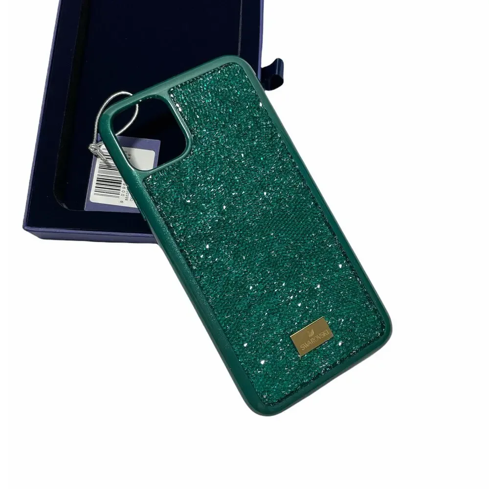 Swarovski Authentic Glam Rock Smartphone Case Phone 11 Pro Green