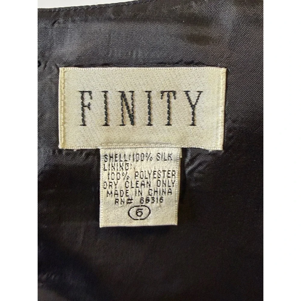 Finity black silk