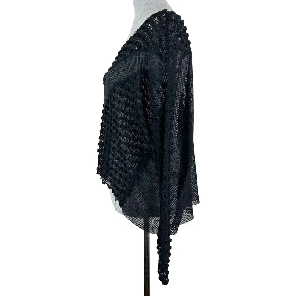 Free People sleeve stretch mesh