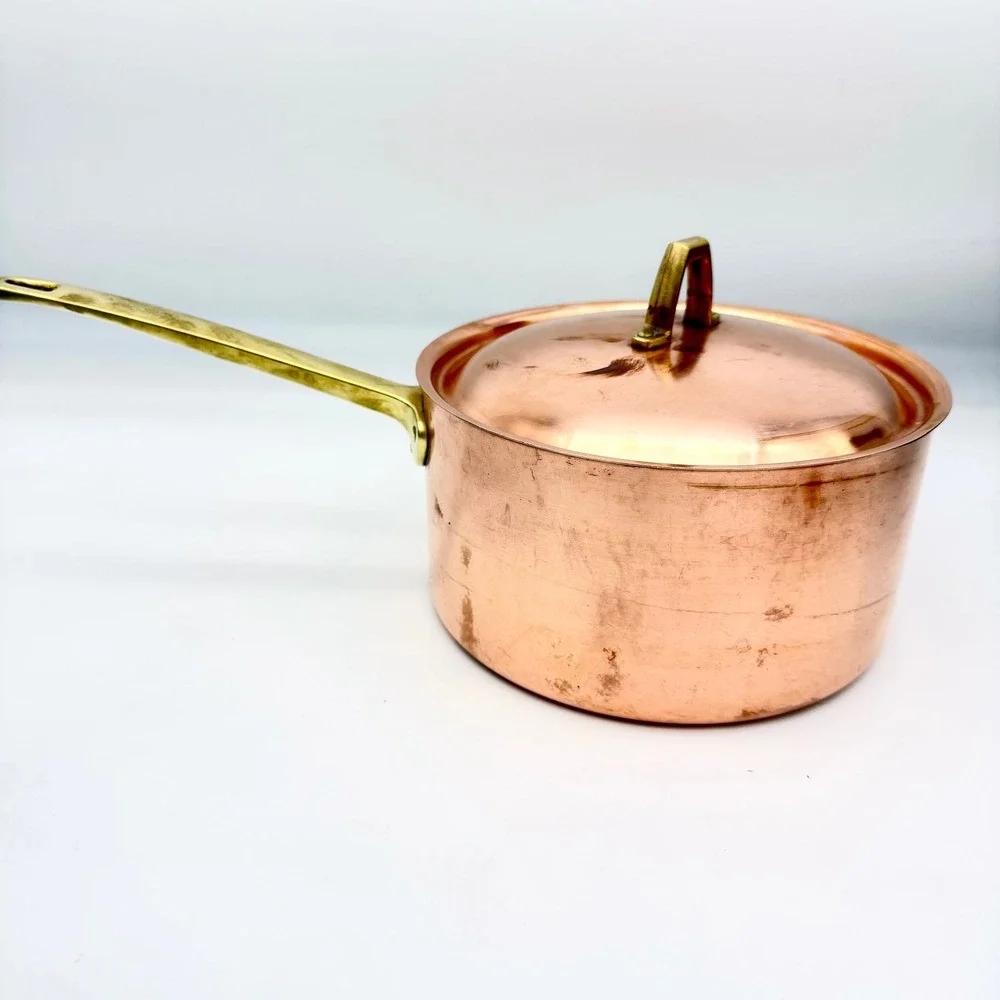 Paul Revere 1976 Limited Edition Copper Saucepan Pot With Lid Brass