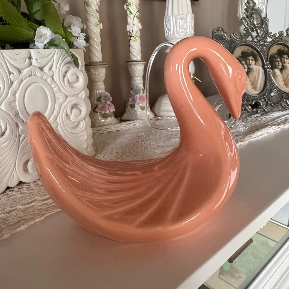 Vintage ceramic swan