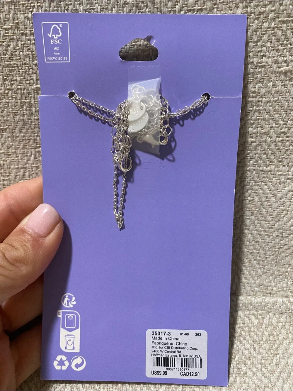 Claires layered silver