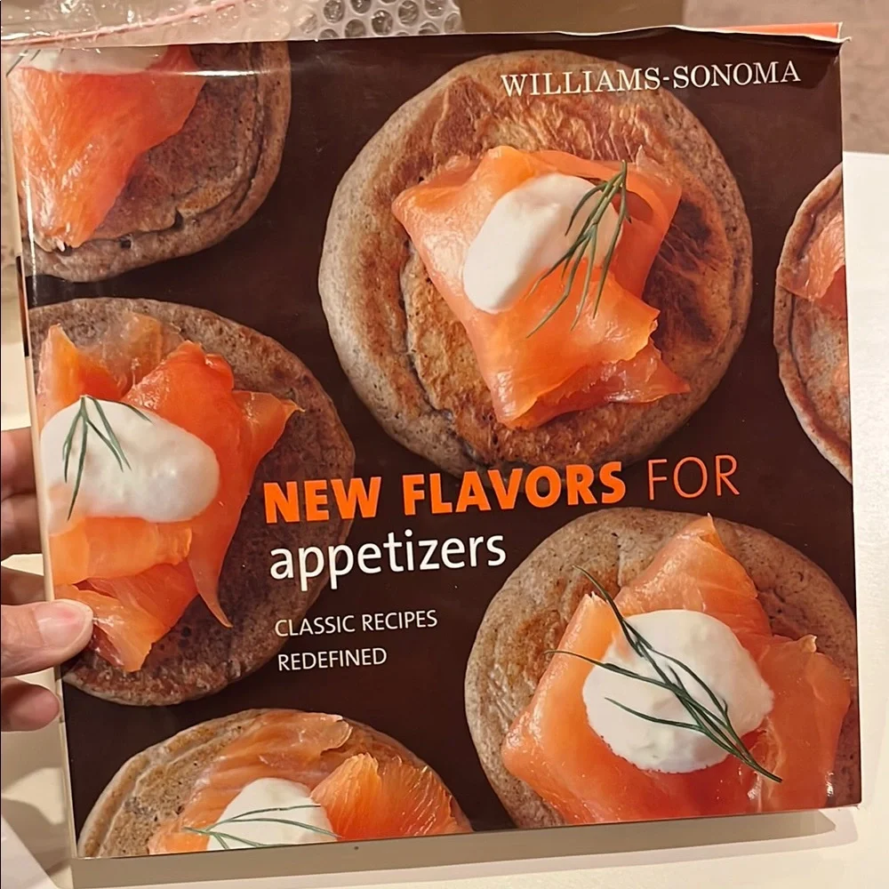 Williams Sonoma New Flavors Appetizer Book - Orange and White
