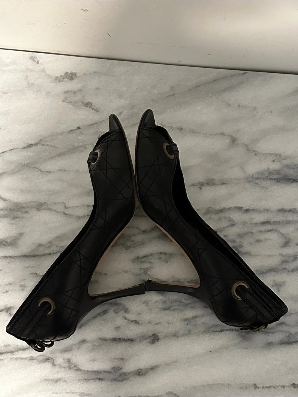 Dior peep toe