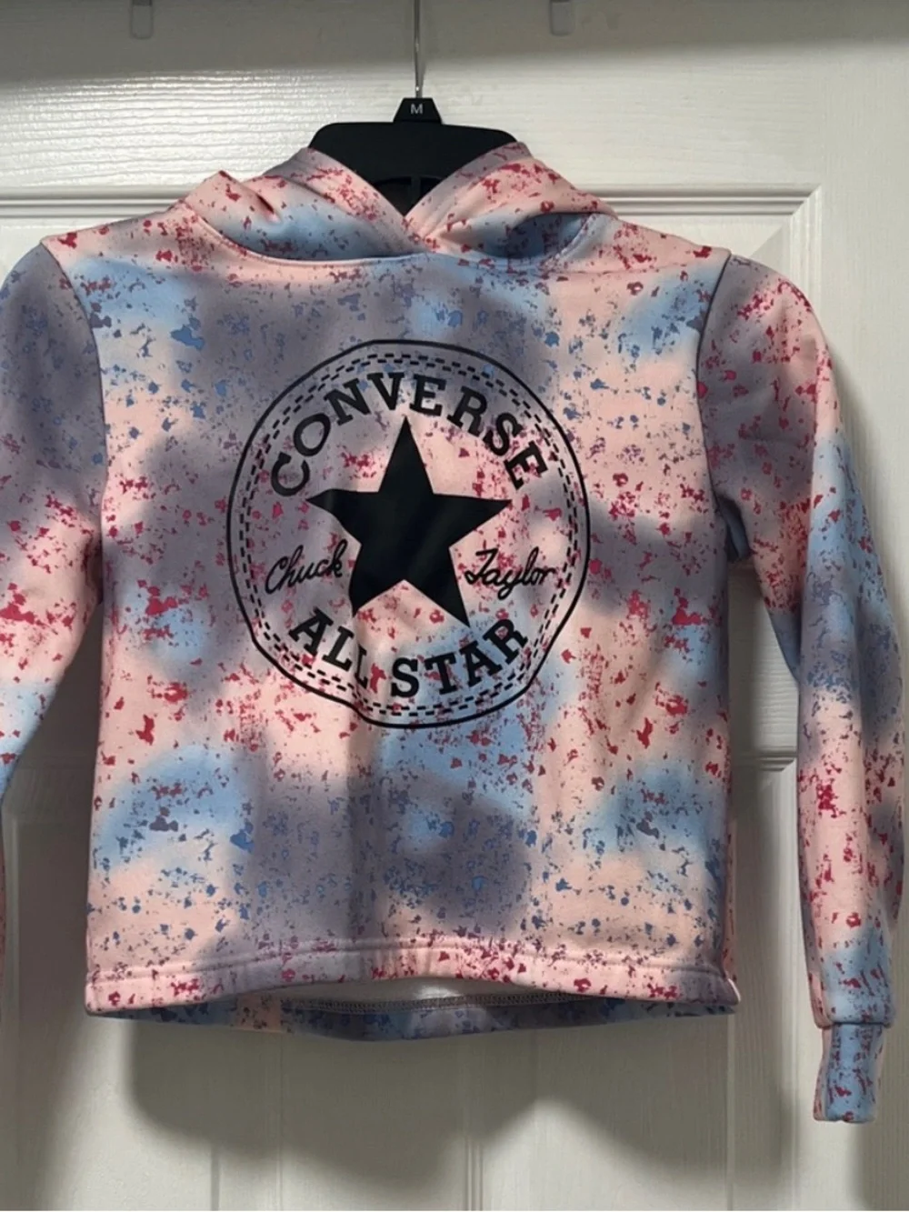 Converse Kids Pink, Blue & White Tie-Dye All Star Hoodie