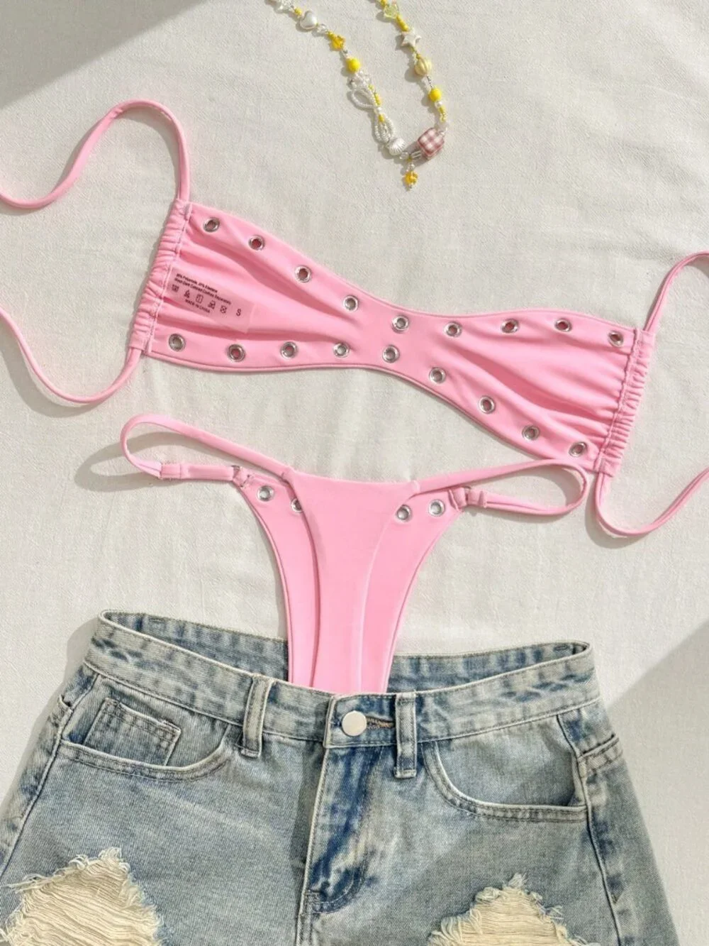 N/A pink bandeau