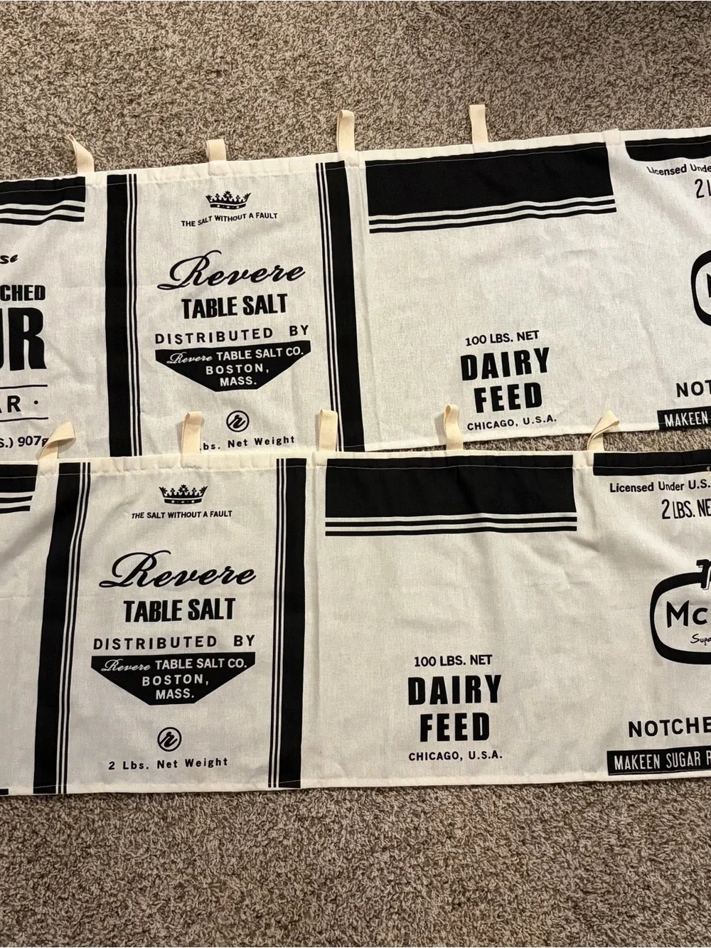 Revere Table Salt & Dairy Feed Printed Cotton Panel